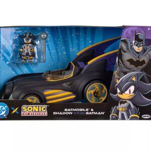 DC x Sonic The Hedgehog Batmobile with Shadow As Batman